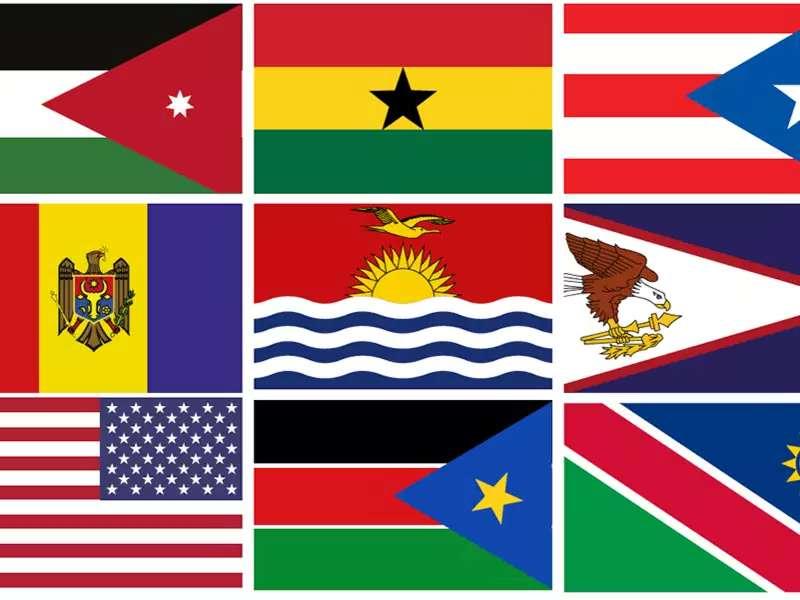 Images of flags from around the world